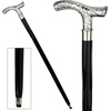 image:imageDesign Toscano Cobra Pewter Walking StickBelle Epoque Solid Hardwood Walking Stick