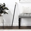 image:imageDesign Toscano Cobra Pewter Walking StickFlamboyant Floral Solid Hardwood Walking Stick