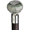 image:imageDesign Toscano Cobra Pewter Walking StickGreen Sphere Gentlemans Walking Stick