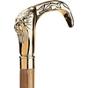 image:imageDesign Toscano Cobra Pewter Walking StickLion Brass Handle and Hardwood Cane