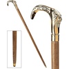 image:imageDesign Toscano Cobra Pewter Walking StickLion Brass Handle and Hardwood Cane