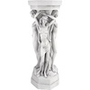 image:imageDesign Toscano Column of Maenads Women IndoorOutdoor Sculptural Display Pedestal Plant Stand 28 inches tall Cast Stone Resin Antique Stone FinishOrnate