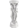 image:imageDesign Toscano Column of Maenads Women IndoorOutdoor Sculptural Display Pedestal Plant Stand 28 inches tall Cast Stone Resin Antique Stone FinishOrnate