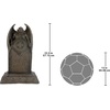 image:imageDesign Toscano DB160282 The Vampire Demon Halloween Tombstone Gothic Decor Garden Graveyard Statue 22 Inch GreystoneSet of 2