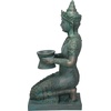 image:imageDesign Toscano EU7334 Thai Princess Asian Kneeling Woman IndoorOutdoor Garden Statue with Offering Bowl 28 Inch Tall Handcast Polyresin Green Bronze Metallic Finish