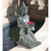 image:imageDesign Toscano EU7334 Thai Princess Asian Kneeling Woman IndoorOutdoor Garden Statue with Offering Bowl 28 Inch Tall Handcast Polyresin Green Bronze Metallic Finish