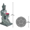 image:imageDesign Toscano EU7334 Thai Princess Asian Kneeling Woman IndoorOutdoor Garden Statue with Offering Bowl 28 Inch Tall Handcast Polyresin Green Bronze Metallic Finish