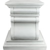 image:imageDesign Toscano English Rosette IndoorOutdoor Sculptural Garden Plinth Base Statue Riser Large 125 Inch Tall Cast Stone Resin Antique Stone FinishLarge