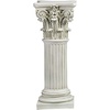 image:imageDesign Toscano English Rosette IndoorOutdoor Sculptural Garden Plinth Base Statue Riser Large 125 Inch Tall Cast Stone Resin Antique Stone FinishLarge