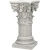 image:imageDesign Toscano English Rosette IndoorOutdoor Sculptural Garden Plinth Base Statue Riser Large 125 Inch Tall Cast Stone Resin Antique Stone FinishMedium