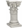 image:imageDesign Toscano English Rosette IndoorOutdoor Sculptural Garden Plinth Base Statue Riser Large 125 Inch Tall Cast Stone Resin Antique Stone FinishMedium