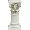 image:imageDesign Toscano English Rosette IndoorOutdoor Sculptural Garden Plinth Base Statue Riser Large 125 Inch Tall Cast Stone Resin Antique Stone FinishMedium