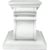 image:imageDesign Toscano English Rosette IndoorOutdoor Sculptural Garden Plinth Base Statue Riser Large 125 Inch Tall Cast Stone Resin Antique Stone FinishMedium