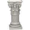 image:imageDesign Toscano English Rosette IndoorOutdoor Sculptural Garden Plinth Base Statue Riser Large 125 Inch Tall Cast Stone Resin Antique Stone FinishMedium