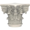 image:imageDesign Toscano English Rosette IndoorOutdoor Sculptural Garden Plinth Base Statue Riser Large 125 Inch Tall Cast Stone Resin Antique Stone FinishSmall