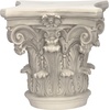 image:imageDesign Toscano English Rosette IndoorOutdoor Sculptural Garden Plinth Base Statue Riser Large 125 Inch Tall Cast Stone Resin Antique Stone FinishSmall