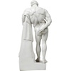 image:imageDesign Toscano Farnese Hercules Greek Hero Man of Strength IndoorOutdoor Garden Statue 30 inches tall Cast Stone Resin Antique Stone FinishHerculese  30 Inch