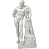 image:imageDesign Toscano Farnese Hercules Greek Hero Man of Strength IndoorOutdoor Garden Statue 30 inches tall Cast Stone Resin Antique Stone FinishHerculese  30 Inch