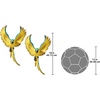image:imageDesign Toscano Flapping Macaw Bird Tropical Decor Wall Sculpture 16 Inch Polyresin Full Color16L x 10W  Set of Two