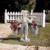 image:imageDesign Toscano Flowers for Felicity Little Girl Garden Statue with Basket Planters Medium 25 Inches Tall Cast Stone Resin Two Tone Stone Finish