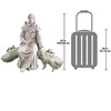 image:imageDesign Toscano Francis of Assisi Blessing Religious Garden Decor Statue with Bird Bath Feeder 19 inches Tall Cast Stone Resin Gray Stone FinishAntique Stone