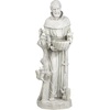 image:imageDesign Toscano Francis of Assisi Blessing Religious Garden Decor Statue with Bird Bath Feeder 19 inches Tall Cast Stone Resin Gray Stone FinishAntique Stone