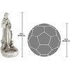 image:imageDesign Toscano Francis of Assisi Blessing Religious Garden Decor Statue with Bird Bath Feeder 19 inches Tall Cast Stone Resin Gray Stone FinishAntique Stone