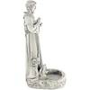 image:imageDesign Toscano Francis of Assisi Blessing Religious Garden Decor Statue with Bird Bath Feeder 19 inches Tall Cast Stone Resin Gray Stone FinishAntique Stone