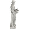 image:imageDesign Toscano Francis of Assisi Blessing Religious Garden Decor Statue with Bird Bath Feeder 19 inches Tall Cast Stone Resin Gray Stone FinishAntique Stone