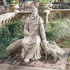 image:imageDesign Toscano Francis of Assisi Blessing Religious Garden Decor Statue with Bird Bath Feeder 19 inches Tall Cast Stone Resin Gray Stone FinishAntique Stone