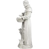 image:imageDesign Toscano Francis of Assisi Blessing Religious Garden Decor Statue with Bird Bath Feeder 19 inches Tall Cast Stone Resin Gray Stone FinishAntique Stone