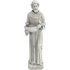 image:imageDesign Toscano Francis of Assisi Blessing Religious Garden Decor Statue with Bird Bath Feeder 19 inches Tall Cast Stone Resin Gray Stone FinishAntique Stone