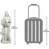 image:imageDesign Toscano Francis of Assisi Blessing Religious Garden Decor Statue with Bird Bath Feeder 19 inches Tall Cast Stone Resin Gray Stone FinishAntique Stone