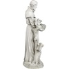 image:imageDesign Toscano Francis of Assisi Blessing Religious Garden Decor Statue with Bird Bath Feeder 19 inches Tall Cast Stone Resin Gray Stone FinishAntique Stone