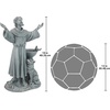image:imageDesign Toscano Francis of Assisi Blessing Religious Garden Decor Statue with Bird Bath Feeder 19 inches Tall Cast Stone Resin Gray Stone FinishGreystone