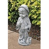 image:imageDesign Toscano Francis of Assisi Blessing Religious Garden Decor Statue with Bird Bath Feeder 19 inches Tall Cast Stone Resin Gray Stone FinishTwo Tone Stone