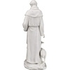 image:imageDesign Toscano Francis of Assisi Blessing Religious Garden Decor Statue with Bird Bath Feeder 19 inches Tall Cast Stone Resin Gray Stone FinishWhite