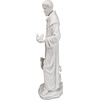 image:imageDesign Toscano Francis of Assisi Blessing Religious Garden Decor Statue with Bird Bath Feeder 19 inches Tall Cast Stone Resin Gray Stone FinishWhite