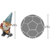 image:imageDesign Toscano Garden Gnome Statue  Digger the Gnome  Outdoor Garden Gnomes  Funny Lawn Gnome StatuesBulldoze the Dirty Hoe