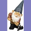 image:imageDesign Toscano Garden Gnome Statue  Digger the Gnome  Outdoor Garden Gnomes  Funny Lawn Gnome StatuesBulldoze the Dirty Hoe