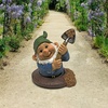 image:imageDesign Toscano Garden Gnome Statue  Digger the Gnome  Outdoor Garden Gnomes  Funny Lawn Gnome StatuesShoveling Sam