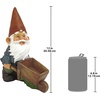 image:imageDesign Toscano Garden Gnome Statue  Digger the Gnome  Outdoor Garden Gnomes  Funny Lawn Gnome StatuesWheel Barrel Willie