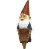 image:imageDesign Toscano Garden Gnome Statue  Digger the Gnome  Outdoor Garden Gnomes  Funny Lawn Gnome StatuesWheel Barrel Willie