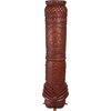 image:imageDesign Toscano Grand Tiki Face Kanaloa Teeth IndoorOutdoor Side Table Statue Patio Bar Den 20 inch tall Cast Stone Resin Woodtone FinishFaux Woodtone Finish