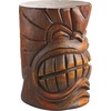 image:imageDesign Toscano Grand Tiki Face Kanaloa Teeth IndoorOutdoor Side Table Statue Patio Bar Den 20 inch tall Cast Stone Resin Woodtone FinishHandcast Polyresin  Woodtone Finish