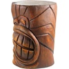 image:imageDesign Toscano Grand Tiki Face Kanaloa Teeth IndoorOutdoor Side Table Statue Patio Bar Den 20 inch tall Cast Stone Resin Woodtone FinishHandcast Polyresin  Woodtone Finish