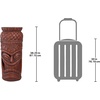 image:imageDesign Toscano Grand Tiki Face Kanaloa Teeth IndoorOutdoor Side Table Statue Patio Bar Den 20 inch tall Cast Stone Resin Woodtone FinishWoodtone