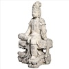 image:imageDesign Toscano GuanYin Patroness of Compassion Asian Decor Outdoor Garden Statue 54 inches Tall Fiberglass Cast Stone Resin Limestone FinishResting Guan Yin