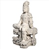 image:imageDesign Toscano GuanYin Patroness of Compassion Asian Decor Outdoor Garden Statue 54 inches Tall Fiberglass Cast Stone Resin Limestone FinishResting Guan Yin
