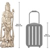 image:imageDesign Toscano GuanYin Patroness of Compassion Asian Decor Outdoor Garden Statue 54 inches Tall Fiberglass Cast Stone Resin Limestone FinishStanding Goddess